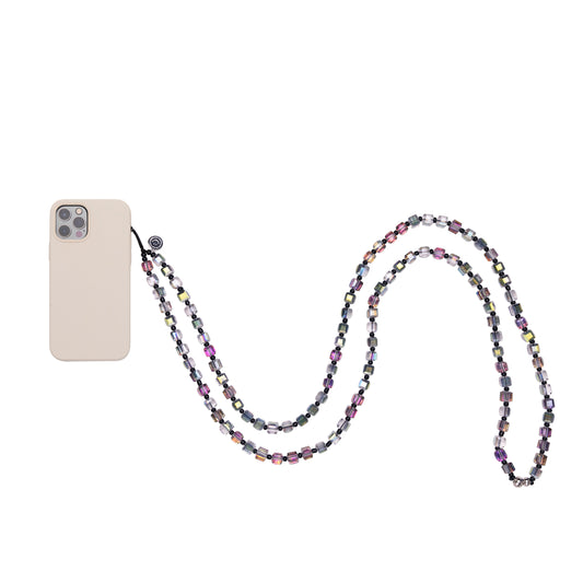 Smoke Grey Black String Crossbody